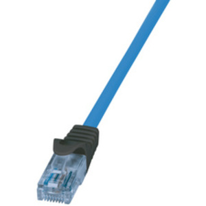 LogiLink Câble patch Premium, Cat.6A, U/UTP, 1,0 m, bleu