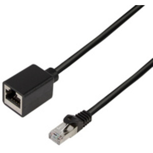 LogiLink Rallonge câble patch Premium, Cat.6A, 1 m, noir