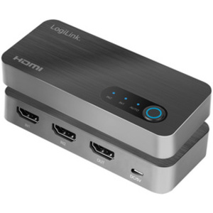 LogiLink Commutateur HDMI 8K/60 Hz, 2 x 1 port, noir