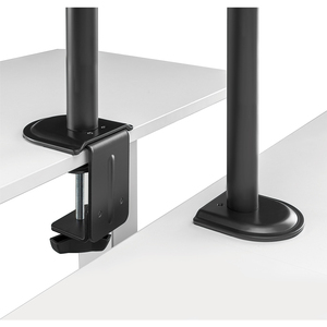 LogiLink Support double écran, longueur bras: 376 mm, noir