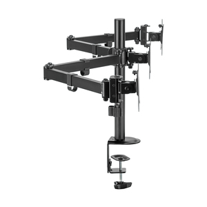 LogiLink Support triple écran, longueur bras: 658 mm, noir