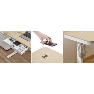 LogiLink Bureau assis-debout, hauteur réglable, électrique