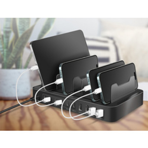 LogiLink Station de chargement USB, 4 USB-A & 6 USB-C, 120 W