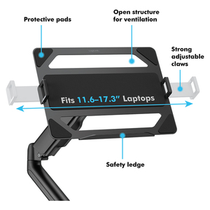 LogiLink Plateau pour support d'ordinateur portable, noir