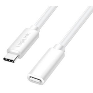 LogiLink Rallonge USB 2.0, 1 m, blanc