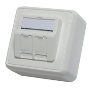 Telegärtner AMJ boîtier mural, 80 x 80 mm, blanc alpin