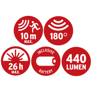 brennenstuhl Projecteur LUFOS LED à pile, 440 lumen, IP44