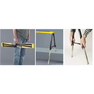 brennenstuhl Etabli de travail pliant MB 120 KH, noir/jaune