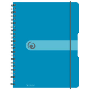 herlitz Cahier à spirales easy orga to go, A4, bleu