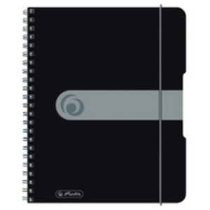 herlitz Cahier à spirales easy orga to go, A5, noir
