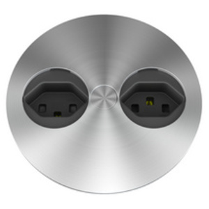 BACHMANN Multiprises encastrable pour table Twist,2 x UTE FR