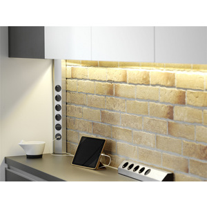 BACHMANN Bloc multiprise CASIA, 4 prises, chargeur USB