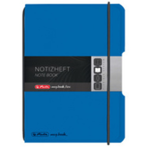 herlitz Carnet de notes my.book flex, A6, PP, noir
