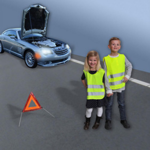 IWH Gilet de sécurité pour enfants, DIN EN 17353, jaune