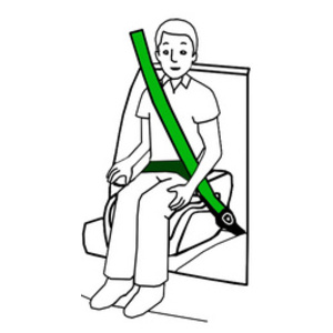 IWH Rehausseur auto pour enfants 'Junior', noir/gris