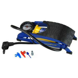 GOODYEAR Pompe à pied un cylindre, bleu / jaune