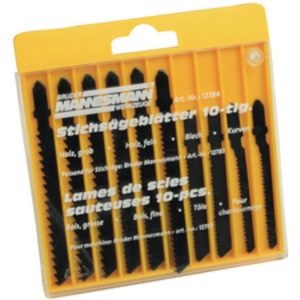 BRÜDER MANNESMANN Kit de lames de scie sauteuse, 10 pièces