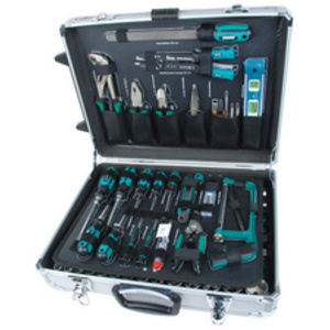 BRÜDER MANNESMANN Jeu d'outils, 159 pièces, valise en alu