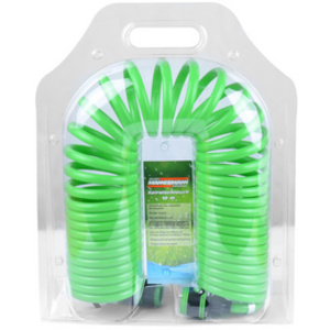 BRÜDER MANNESMANN Tuyau d'arrosage en spirale, 10 m, vert