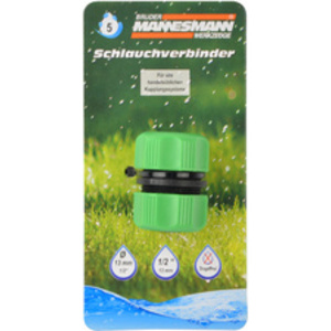 BRÜDER MANNESMANN Connecteur de tuyau, 1/2', vert/noir