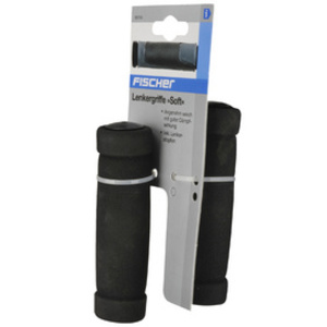 FISCHER Poignées de guidon pour vélo 'Soft', noir