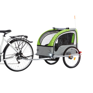 FISCHER Remorque de vélo pour enfants Komfort, noir / vert