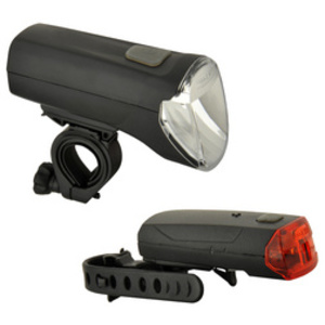 FISCHER Kit d'éclairage LED pour vélo 70/30/18 Lux