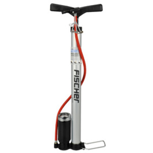 FISCHER Pompe à air verticale pour vélo, en alu, toute valve