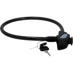 FISCHER Câble antivol pour vélo, longueur : 550 mm, noir