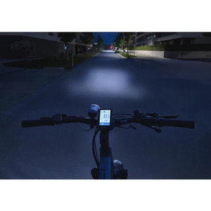 FISCHER Set d'éclairage de vélo à LED rechargeable, 30 lux