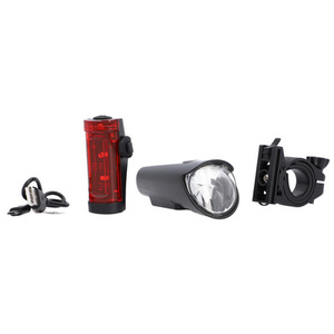 FISCHER Kit d'éclairage LED pour vélo, 45 lux