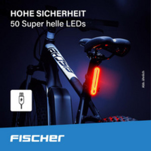 FISCHER Feu arrière LED pour vélo, 50 diodes