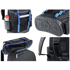 HEYTEC Sac à dos pour outils, non équipé, couleur: noir/bleu