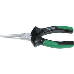 HEYCO Pince ronde, longueur: 160 mm, vert/noir