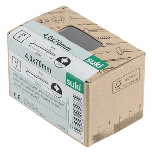 suki. Vis à bois BASIC, tête fraisée, 4,5x40 mm, T20, 200