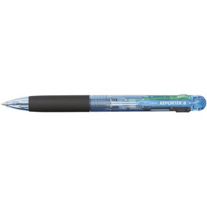 TOMBOW Stylo à bille 4 couleurs Reporter4, bleu-transparent