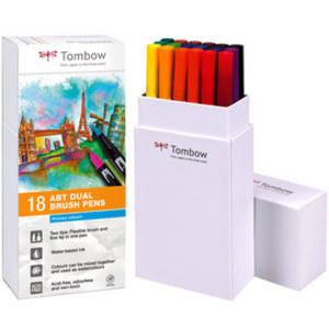 TOMBOW Feutre double pointe 'ABT DUAL BRUSH PEN', primaires