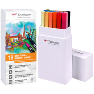 TOMBOW Feutre double pointe 'ABT DUAL BRUSH PEN', couleurs
