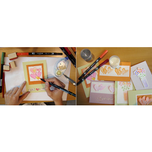 TOMBOW Feutre double pointe 'ABT DUAL BRUSH PEN',tons pastel