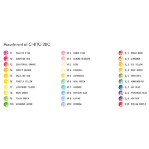 TOMBOW Crayons de couleur 'IROJITEN' - Seascape, set de 30