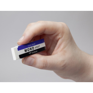 Tombow Gomme en plastique 'MONO smart', extra mince, blanc