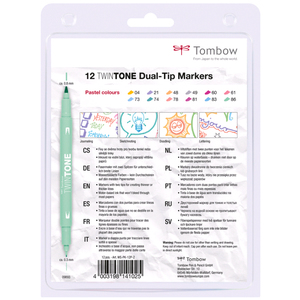 Tombow Feutre double pointe 'TwinTone' Pastell Colours