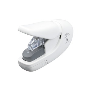 PLUS JAPAN Agrafeuse sans agrafe SL-106AB, blanc