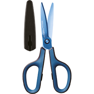 PLUS JAPAN Ciseaux universels FITCUT CURVE Titanium, bleu