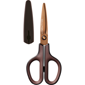 PLUS JAPAN Ciseaux universels FITCUT CURVE Titanium, marron