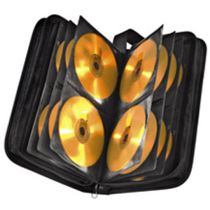 hama Etui pour CD/DVD, nylon, pour 104 CD/DVD, noir