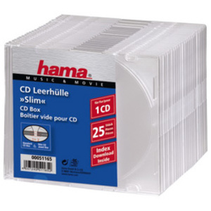 hama Boîtier vide CD 'Slim', Slim case, boîte en plastique
