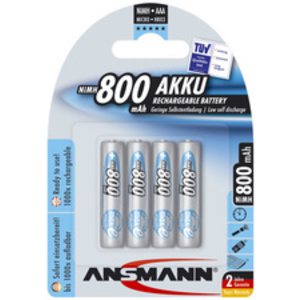 ANSMANN Pile rechargeable NiMH maxE, Micro (AAA), 800 mAh