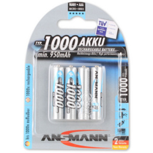 ANSMANN Pile rechargeable NiMH Premium, Micro AAA, 1.000 mAh  - 46293
