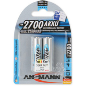 ANSMANN Pile rechargeable NiMH Premium, Mignon AA, 2.700 mAh